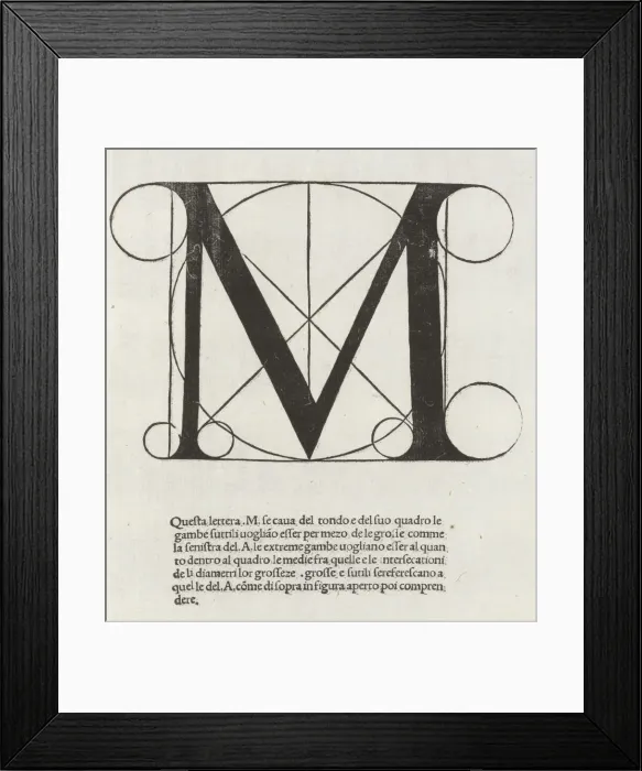 Framed Print : Divina proportione, June 1, 1509. Creator: Unknown Framed Print : Divina proportione, June 1, 1509. Creator: Unknown