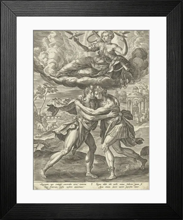 Framed Print : Concordia, ca. 1581. Creator: After Maerten de Vos Framed Print : Concordia, ca. 1581. Creator: After Maerten de Vos