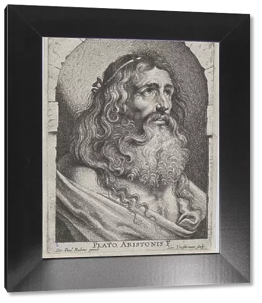 The bust of Plato, in a niche, ca. 1620 Creator: Lucas Vorsterman
