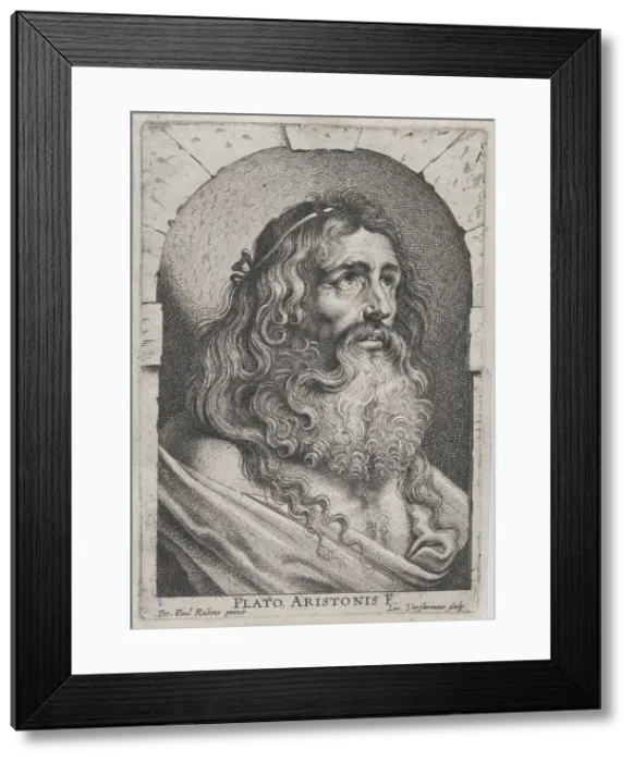 Framed Print : The bust of Plato, in a niche, ca. 1620 Creator: Lucas Vorsterman Framed Print : The bust of Plato, in a niche, ca. 1620 Creator: Lucas Vorsterman