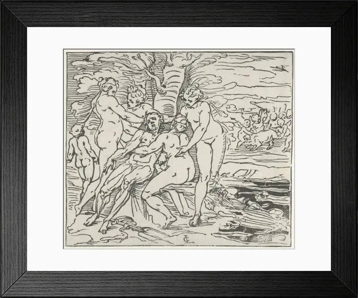 Framed Print : Venus and the Nymphs Lamenting the Death of Adonis, 1560-65. Creator: Luca Cambiaso Framed Print : Venus and the Nymphs Lamenting the Death of Adonis, 1560-65. Creator: Luca Cambiaso