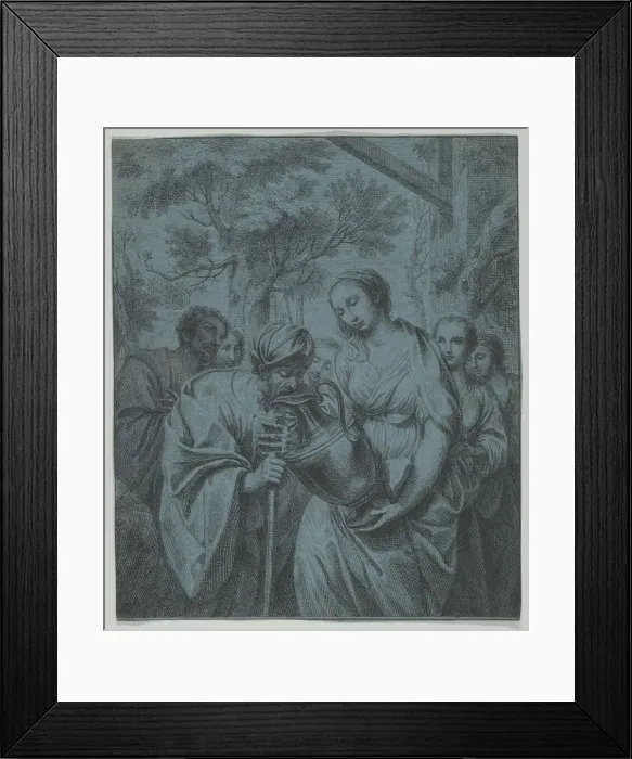 Framed Print : Rebecca and Eliezer, ca. 1730. Creator: Louis Fabritius Dubourg Framed Print : Rebecca and Eliezer, ca. 1730. Creator: Louis Fabritius Dubourg