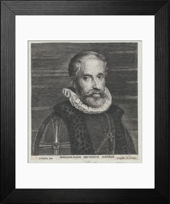 Framed Print : Portrait of Maximilian III, Archduke of Austria, ca. 1650. Creator: Lucas Vorsterman Framed Print : Portrait of Maximilian III, Archduke of Austria, ca. 1650. Creator: Lucas Vorsterman