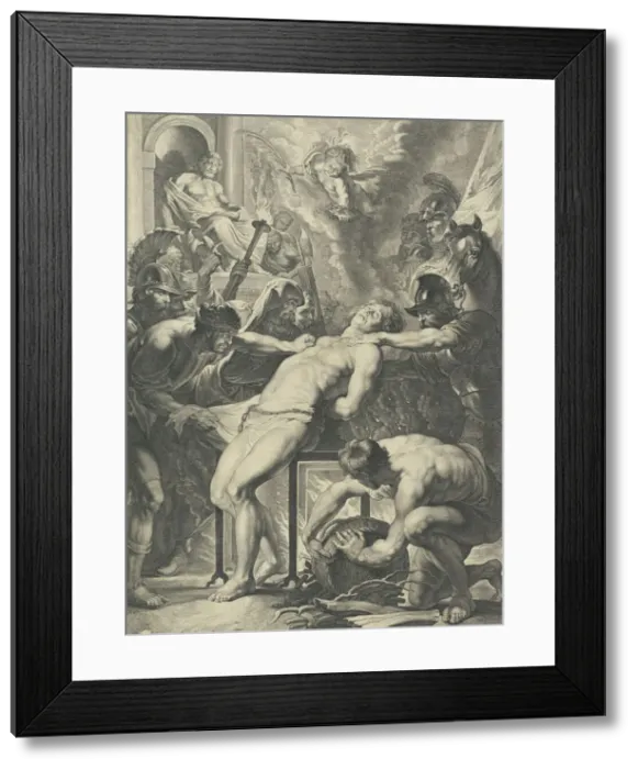Framed Print : Martyrdom of Saint Lawrence, 1621. Creator: Lucas Vorsterman Framed Print : Martyrdom of Saint Lawrence, 1621. Creator: Lucas Vorsterman
