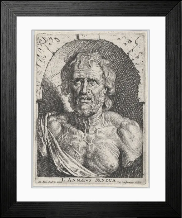 Framed Print : The bust of Seneca, in a niche, ca. 1620 Creator: Lucas Vorsterman Framed Print : The bust of Seneca, in a niche, ca. 1620 Creator: Lucas Vorsterman