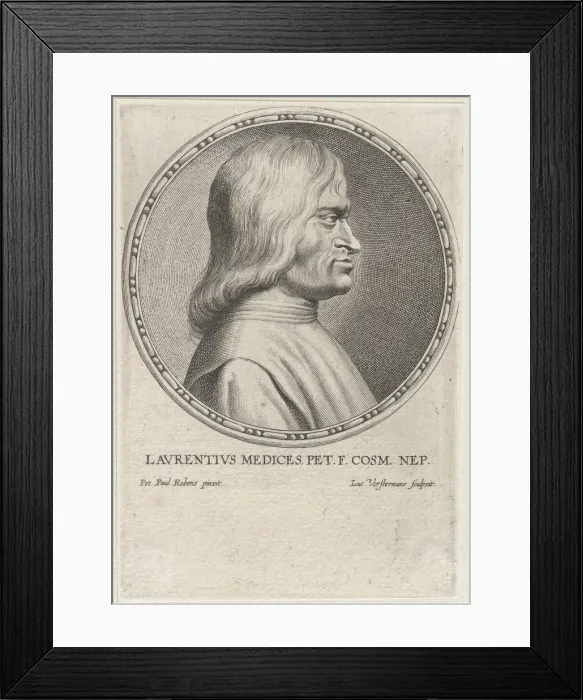 Framed Print : Portrait of Lorenzo de Medici, 1610-50. Creator: Lucas Vorsterman Framed Print : Portrait of Lorenzo de Medici, 1610-50. Creator: Lucas Vorsterman
