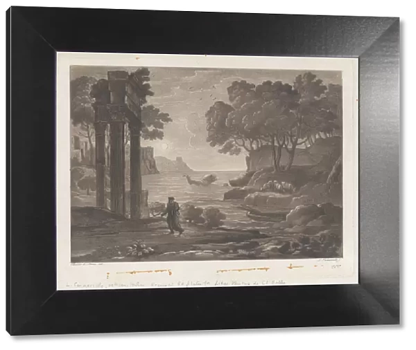 Seascape, after Claude Lorrains 'Liber Veritatis', 1815. Creator: Ludovico Caracciolo