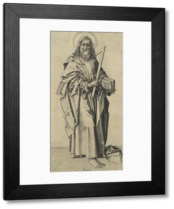 Framed Print : Saint Thomas, ca. 1490-1500. Creator: Master FVB Framed Print : Saint Thomas, ca. 1490-1500. Creator: Master FVB