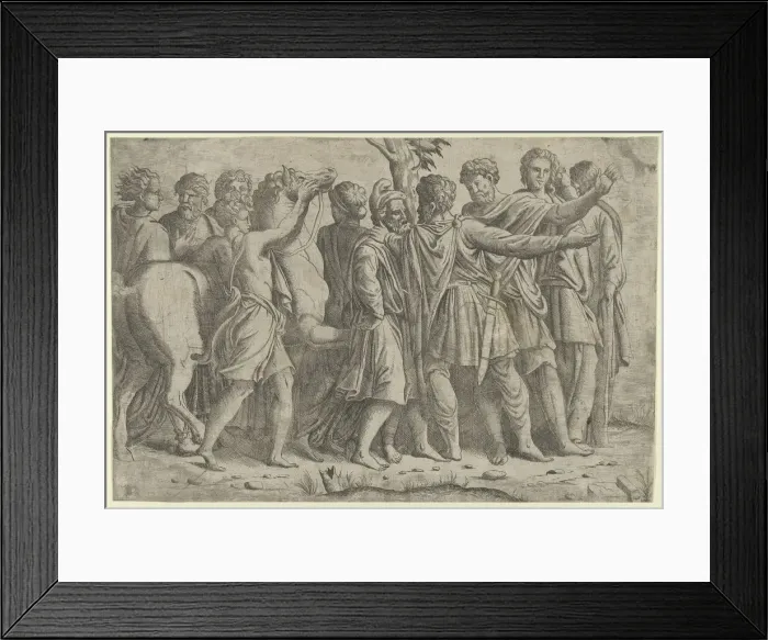 Framed Print : Group of Roman Figures, ca. 1542-45. Creator: Master IQV Framed Print : Group of Roman Figures, ca. 1542-45. Creator: Master IQV