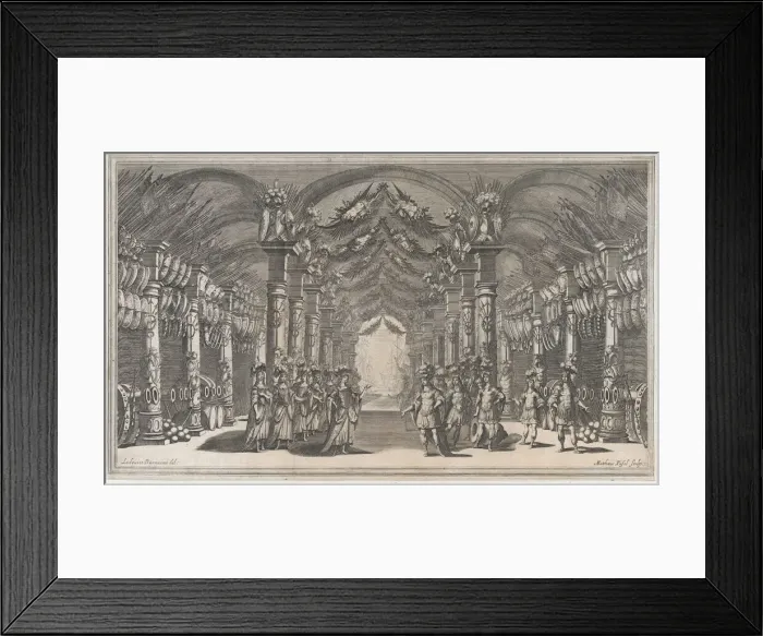 Framed Print : Arsenal of Mars; a group of soldiers standing across from a group of women in an arsenal;... 1668. Creator: Mathaus Küsel Framed Print : Arsenal of Mars; a group of soldiers standing across from a group of women in an arsenal;... 1668. Creator: Mathaus Küsel