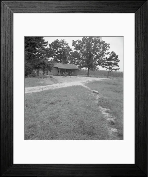 Framed Print : Untitled, 1935-1942. [African American family on their porch]. Creator: Unknown
