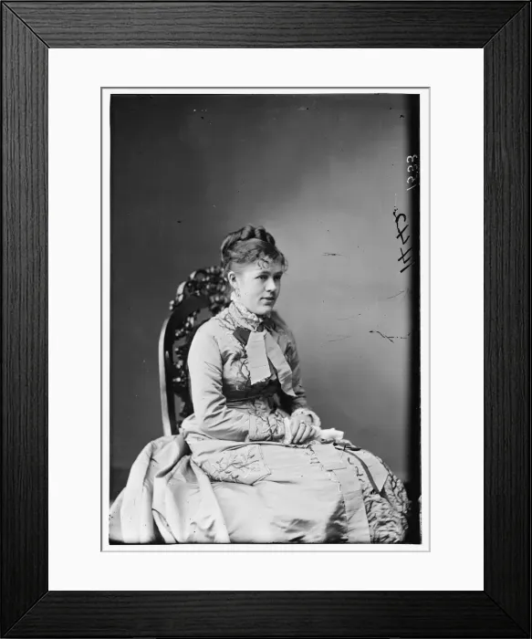 Framed Print : Mrs. A. Sartoris (Nellie Grant), between 1870 and 1880. Creator: Unknown Framed Print : Mrs. A. Sartoris (Nellie Grant), between 1870 and 1880. Creator: Unknown