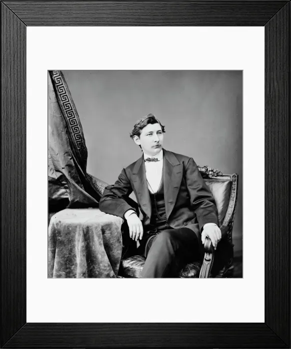 Framed Print : George Alfred Townsend, between 1860 and 1875. Creator: Mathew Brady