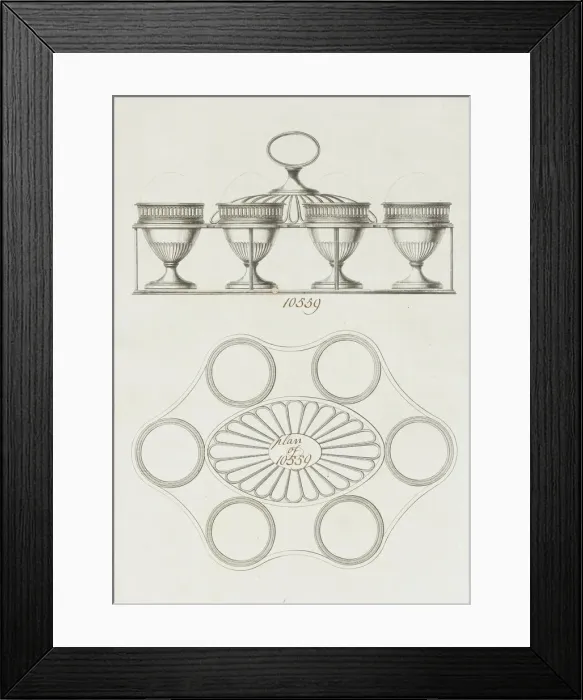 Framed Print : Egg Caddy, ca. 1790. Creator: Matthew Boulton Framed Print : Egg Caddy, ca. 1790. Creator: Matthew Boulton