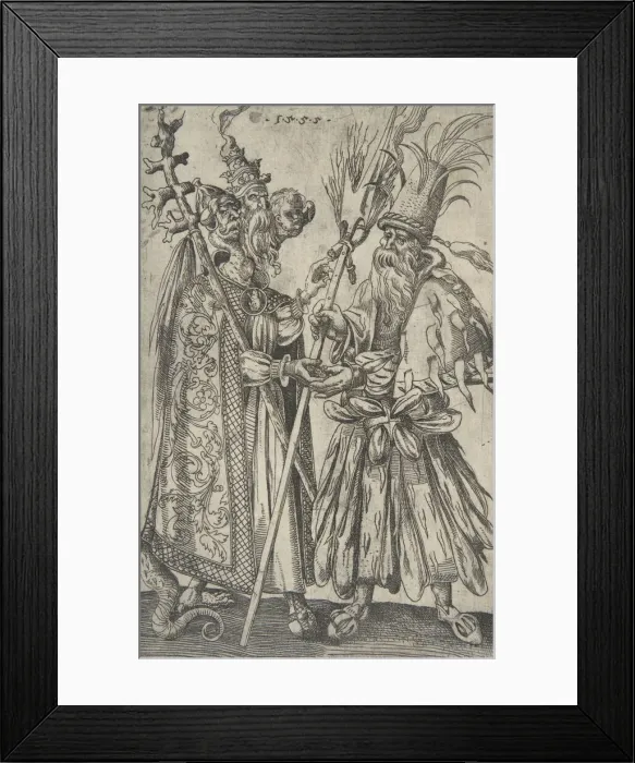 Framed Print : Satire on the Papacy, 1555. Creator: Melchior Lorck Framed Print : Satire on the Papacy, 1555. Creator: Melchior Lorck
