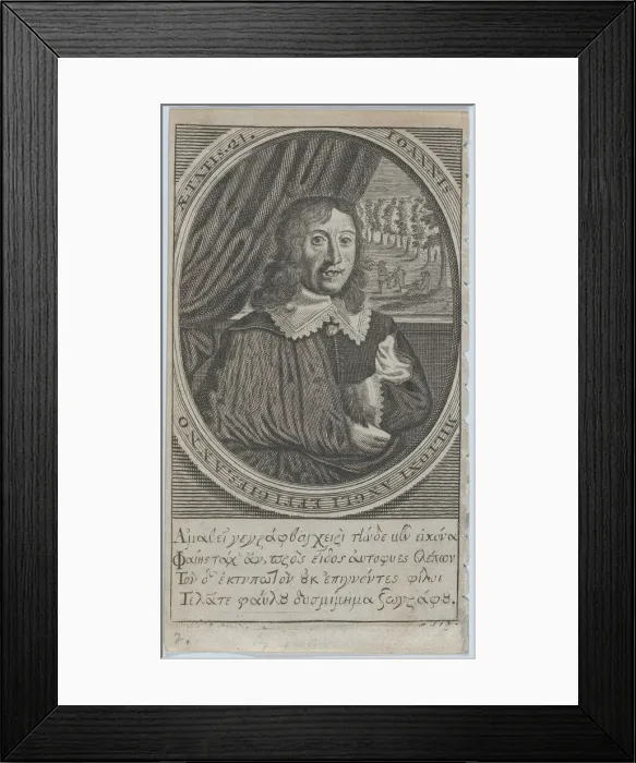 Framed Print : John Milton, Age 21 (frontispiece: Paradise Regained), 1747. Creator: Michael Vandergucht Framed Print : John Milton, Age 21 (frontispiece: Paradise Regained), 1747. Creator: Michael Vandergucht