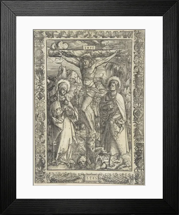 Framed Print : The Crucifixion, 1521. Creator: Monogrammist G. Z Framed Print : The Crucifixion, 1521. Creator: Monogrammist G. Z