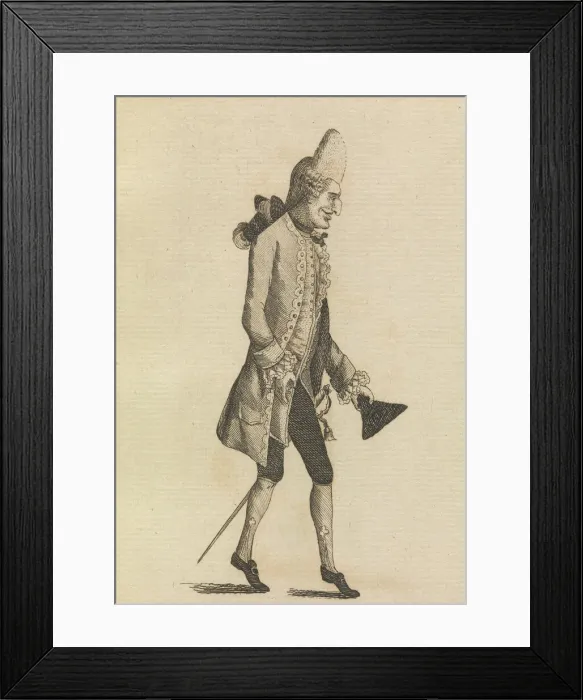 Framed Print : My Lord Tip-Toe Just Arrived from Monkey Land, November 3, 1771. Creator: Matthew Darly Framed Print : My Lord Tip-Toe Just Arrived from Monkey Land, November 3, 1771. Creator: Matthew Darly