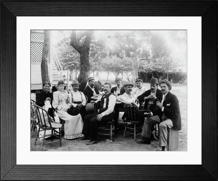 Framed Print : Group - Marshall Hall, 1893. Creator: William Cruikshank Framed Print : Group - Marshall Hall, 1893. Creator: William Cruikshank