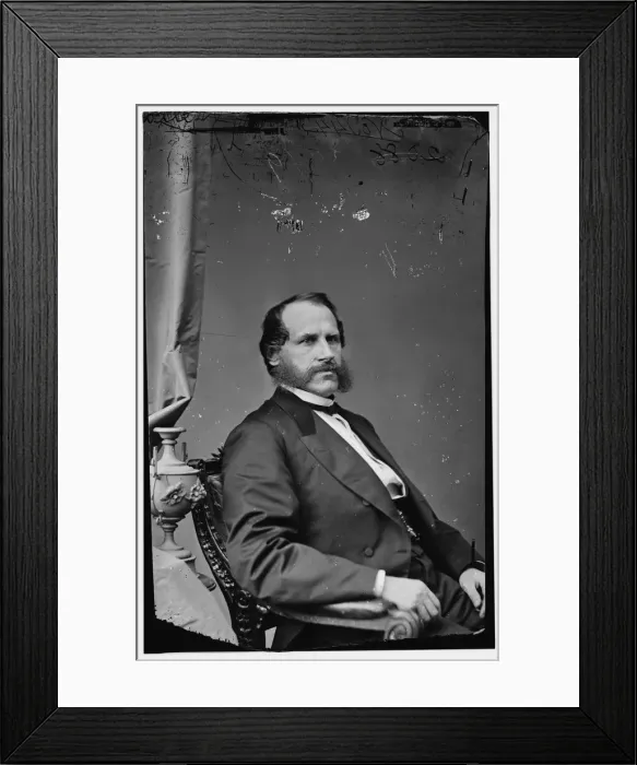 Framed Print : George Henry Williams of Oregon, between 1870 and 1880. Creator: Unknown Framed Print : George Henry Williams of Oregon, between 1870 and 1880. Creator: Unknown