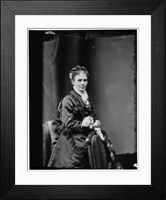 Framed Print : Garfield, Mrs. James, wife of President Garfield, between 1870 and 1880. Creator: Unknown Framed Print : Garfield, Mrs. James, wife of President Garfield, between 1870 and 1880. Creator: Unknown