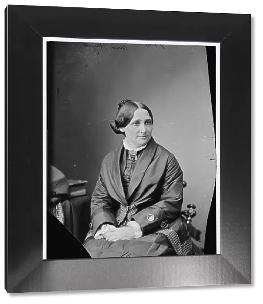 Mrs. R. B. Hayes, wife of President Hayes, between 1870 and 1880. Creator: Unknown