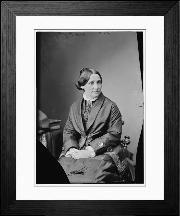 Framed Print : Mrs. R. B. Hayes, wife of President Hayes, between 1870 and 1880. Creator: Unknown Framed Print : Mrs. R. B. Hayes, wife of President Hayes, between 1870 and 1880. Creator: Unknown