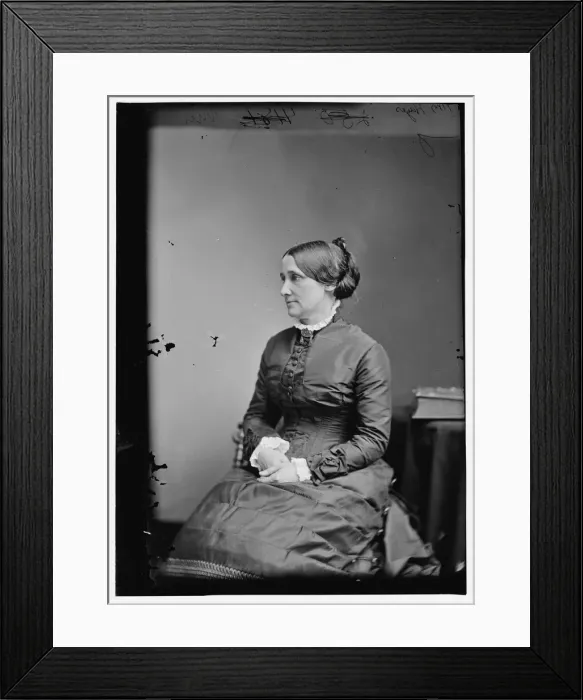Framed Print : Mrs. R. B. Hayes, wife of President Hayes, between 1870 and 1880. Creator: Unknown Framed Print : Mrs. R. B. Hayes, wife of President Hayes, between 1870 and 1880. Creator: Unknown