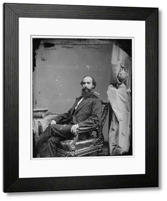 Framed Print : Albert George Burr of Illinois, between 1860 and 1875. Creator: Unknown Framed Print : Albert George Burr of Illinois, between 1860 and 1875. Creator: Unknown