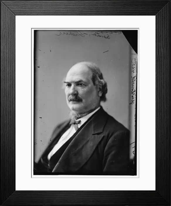 Framed Print : Joseph Ewing McDonald of Indiana, between 1870 and 1880. Creator: Unknown Framed Print : Joseph Ewing McDonald of Indiana, between 1870 and 1880. Creator: Unknown