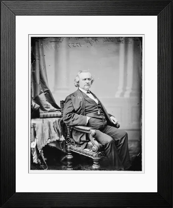 Framed Print : James Warren Nye of Nevada, between 1860 and 1875. Creator: Unknown Framed Print : James Warren Nye of Nevada, between 1860 and 1875. Creator: Unknown