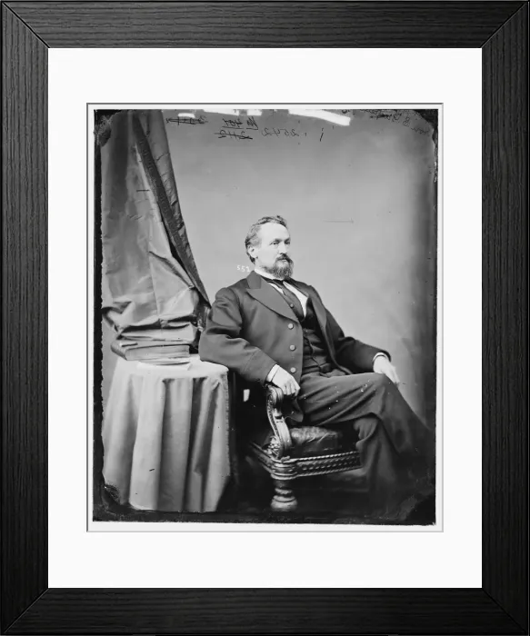 Framed Print : Selucius Garfielde, between 1860 and 1875. Creator: Unknown Framed Print : Selucius Garfielde, between 1860 and 1875. Creator: Unknown