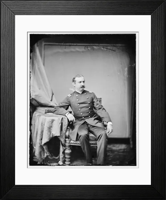 Framed Print : Colonel Joseph Crain Audenried, between 1860 and 1875. Creator: Unknown Framed Print : Colonel Joseph Crain Audenried, between 1860 and 1875. Creator: Unknown