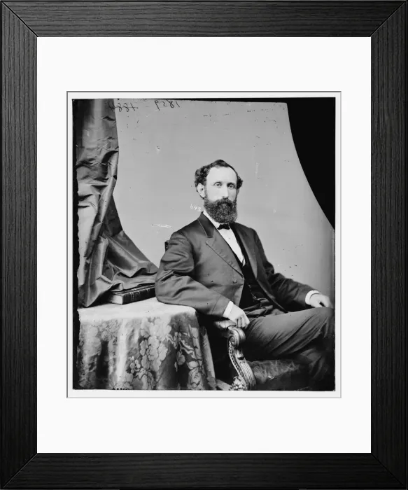 Framed Print : William Pitt Kellogg of Louisiana, between 1860 and 1875. Creator: Unknown Framed Print : William Pitt Kellogg of Louisiana, between 1860 and 1875. Creator: Unknown