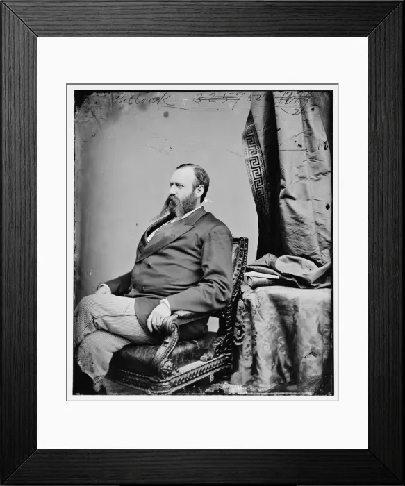 Framed Print : Rufus B. Bullock, between 1860 and 1875. Creator: Unknown Framed Print : Rufus B. Bullock, between 1860 and 1875. Creator: Unknown