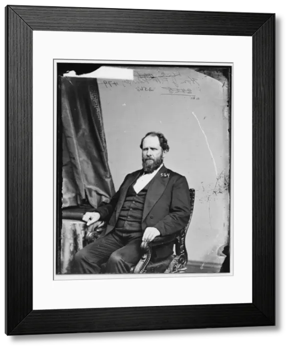 Framed Print : John Franklin McKinney of Ohio, between 1860 and 1875. Creator: Unknown