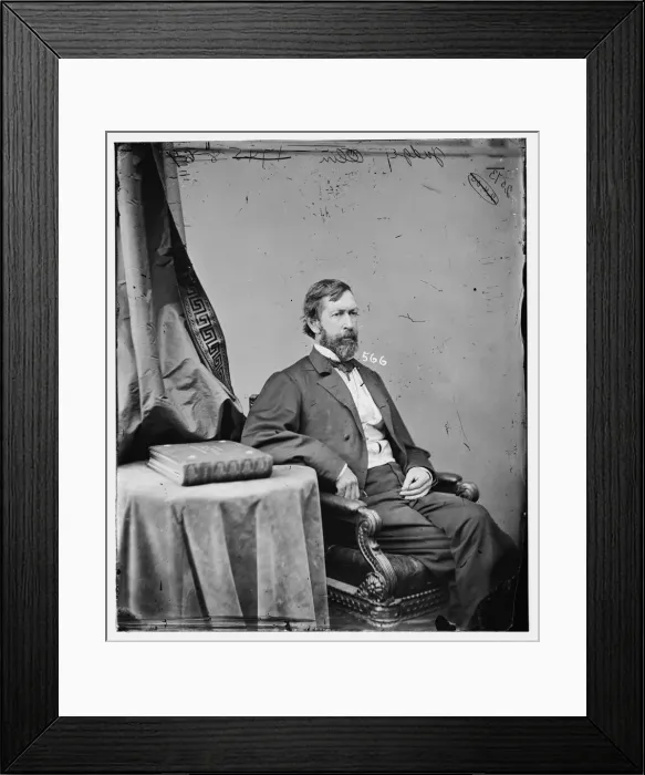 Framed Print : Abram Baldwin Olin of New York, between 1860 and 1875. Creator: Unknown Framed Print : Abram Baldwin Olin of New York, between 1860 and 1875. Creator: Unknown