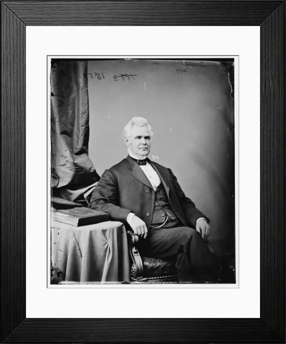 Framed Print : Samuel Plummer Morrill of Maine, between 1860 and 1875. Creator: Unknown Framed Print : Samuel Plummer Morrill of Maine, between 1860 and 1875. Creator: Unknown