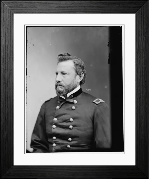 Framed Print : Gen. A. J. Myer, US Army Chief Signal Officer, between 1870 and 1880. Creator: Unknown Framed Print : Gen. A. J. Myer, US Army Chief Signal Officer, between 1870 and 1880. Creator: Unknown