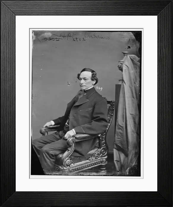 Framed Print : William Slosson Lincoln of New York, between 1860 and 1875. Creator: Unknown Framed Print : William Slosson Lincoln of New York, between 1860 and 1875. Creator: Unknown