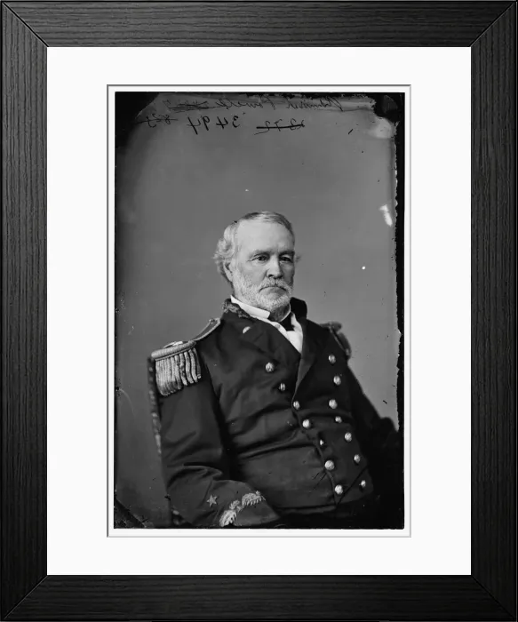 Framed Print : Admiral Levin M. Powell, between 1870 and 1880. Creator: Unknown Framed Print : Admiral Levin M. Powell, between 1870 and 1880. Creator: Unknown