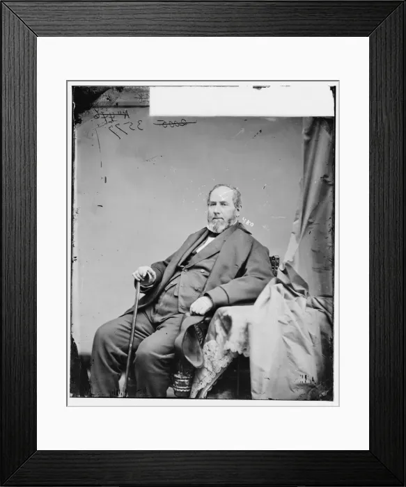 Framed Print : Adam John Glossbrenner of Pennsylvania, between 1860 and 1875. Creator: Unknown Framed Print : Adam John Glossbrenner of Pennsylvania, between 1860 and 1875. Creator: Unknown