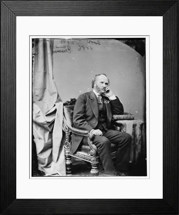 Framed Print : James Wilson Grimes of Iowa, between 1860 and 1875. Creator: Unknown Framed Print : James Wilson Grimes of Iowa, between 1860 and 1875. Creator: Unknown