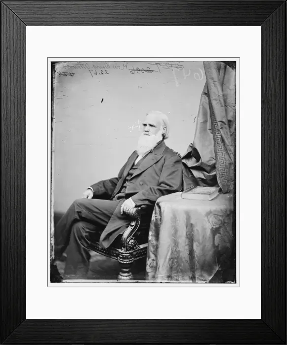 Framed Print : David Atwood of Wisconsin, between 1860 and 1875. Creator: Unknown Framed Print : David Atwood of Wisconsin, between 1860 and 1875. Creator: Unknown