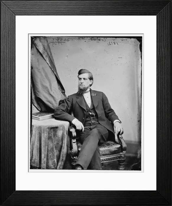 Framed Print : Eugene Hale of Maine, between 1860 and 1875. Creator: Unknown Framed Print : Eugene Hale of Maine, between 1860 and 1875. Creator: Unknown