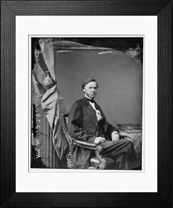 Framed Print : John Sherman of Ohio, between 1860 and 1875. Creator: Unknown Framed Print : John Sherman of Ohio, between 1860 and 1875. Creator: Unknown