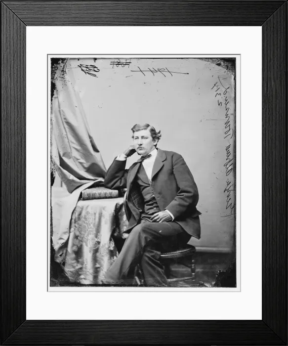 Framed Print : George Alfred Townsend, between 1860 and 1875. Creator: Unknown Framed Print : George Alfred Townsend, between 1860 and 1875. Creator: Unknown