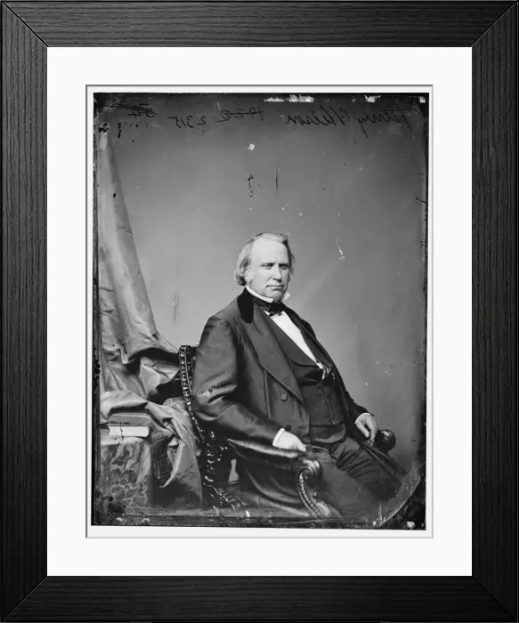 Framed Print : Henry Wilson of Massachusetts, between 1860 and 1875. Creator: Unknown Framed Print : Henry Wilson of Massachusetts, between 1860 and 1875. Creator: Unknown
