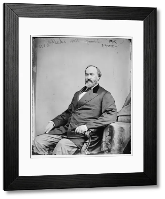 Framed Print : John Wilson Shaffer?, between 1860 and 1875. Creator: Unknown Framed Print : John Wilson Shaffer?, between 1860 and 1875. Creator: Unknown