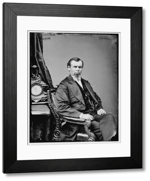 Framed Print : James Harvey Slater of Oregon, between 1860 and 1875. Creator: Unknown Framed Print : James Harvey Slater of Oregon, between 1860 and 1875. Creator: Unknown